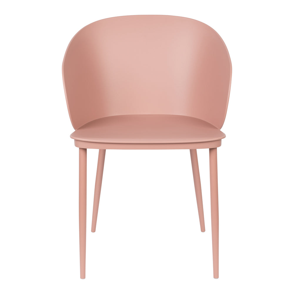 Product photograph of Olivia S Nordic Living Collection - Set Of 2 Garth Dining Chairs In Pink from Olivia's.