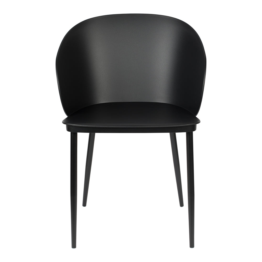 Product photograph of Olivia S Nordic Living Collection - Set Of 2 Garth Dining Chairs In Black from Olivia's.
