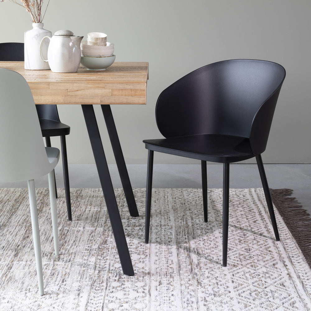 Olivias Nordic Living Collection Garth Dining Chair In Black