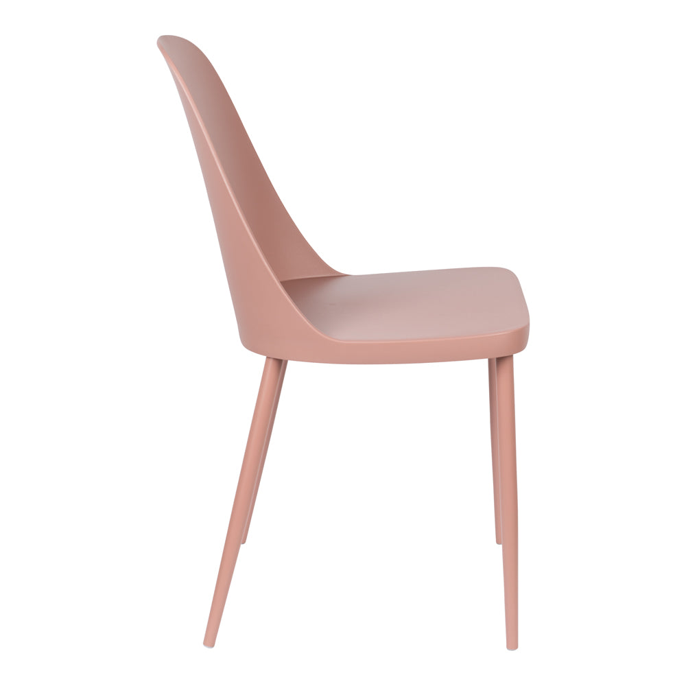 Product photograph of Olivia S Nordic Living Collection - Set Of 2 Pascal Dining Chairs In Pink from Olivia's.