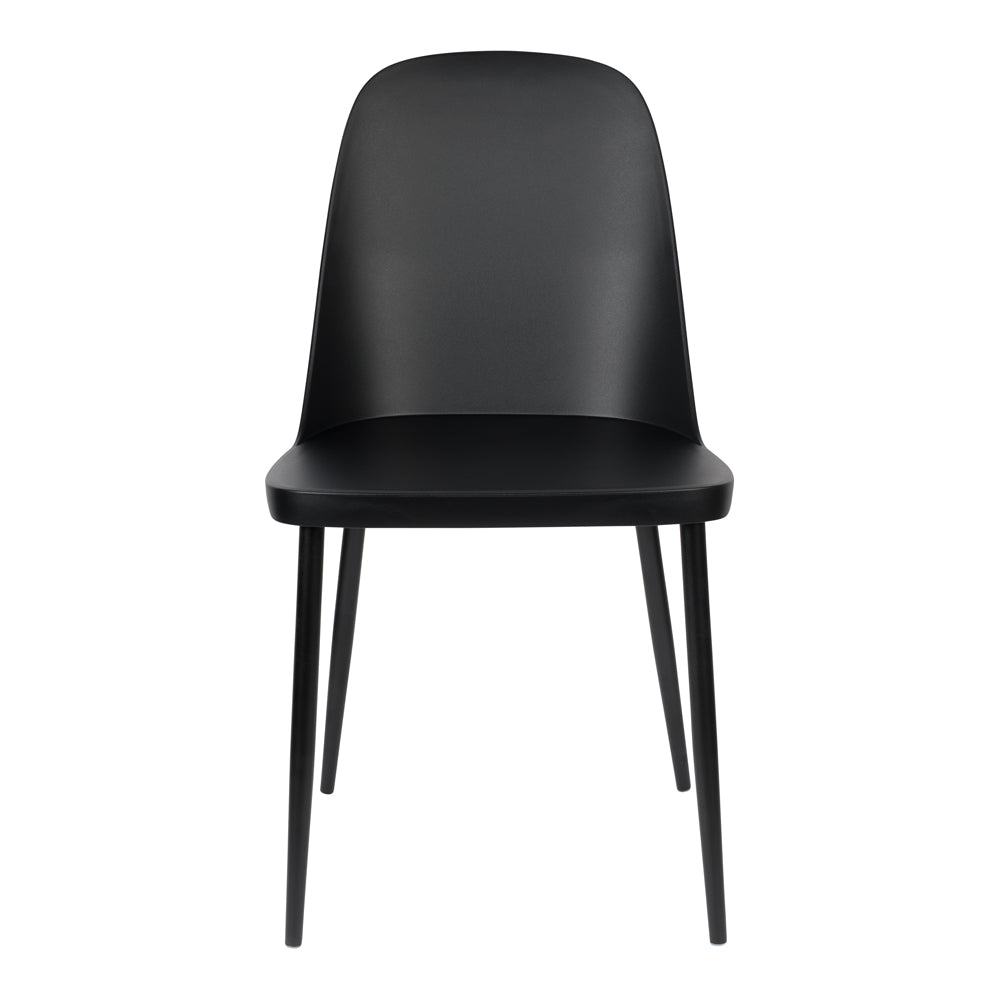 Product photograph of Olivia S Nordic Living Collection - Set Of 2 Pascal Dining Chairs In Black from Olivia's.