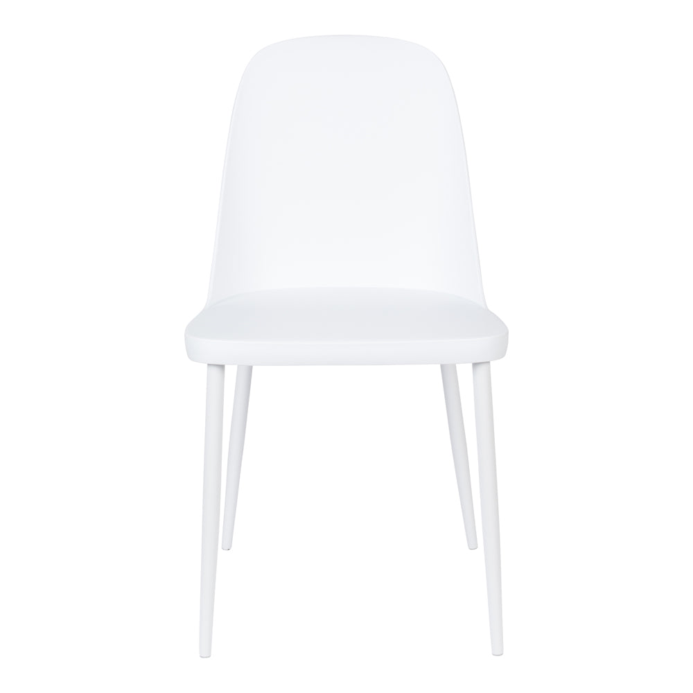 Product photograph of Olivia S Nordic Living Collection - Set Of 2 Pascal Dining Chairs In White from Olivia's.