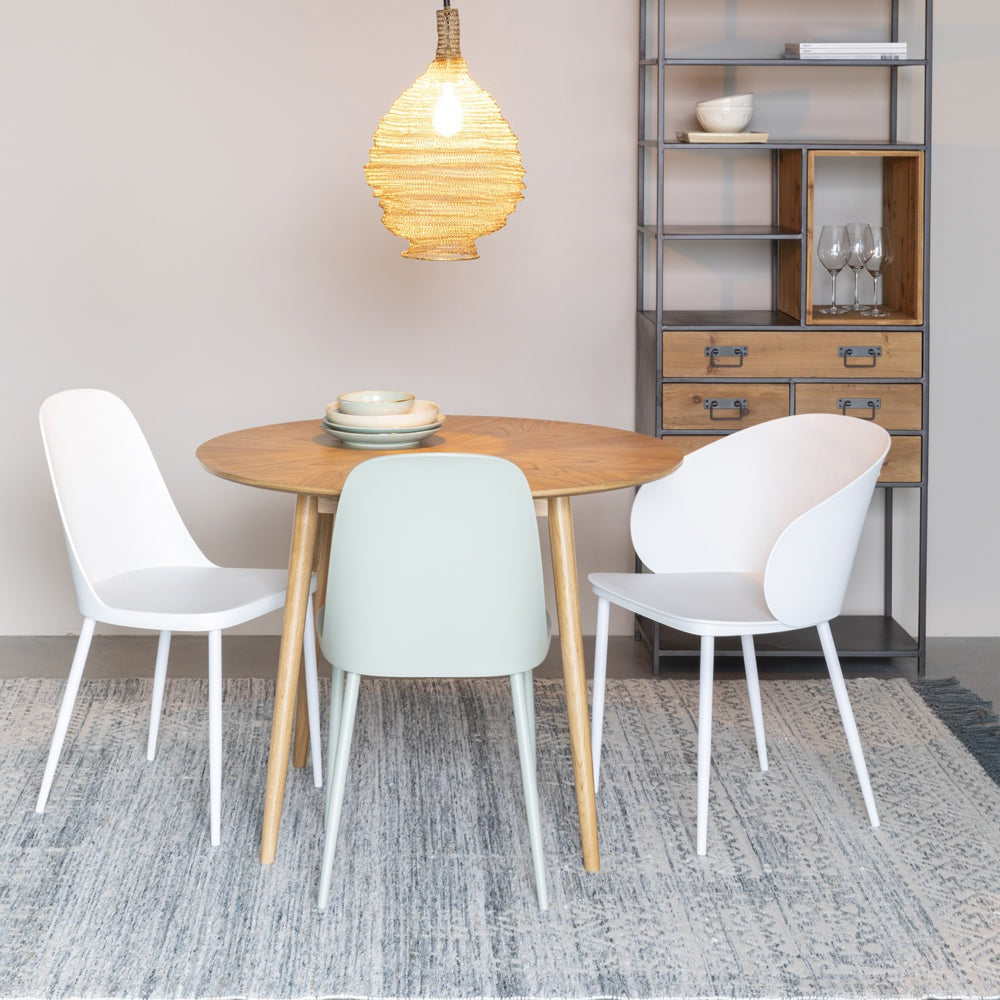Product photograph of Olivia S Nordic Living Collection - Set Of 2 Pascal Dining Chairs In White from Olivia's.