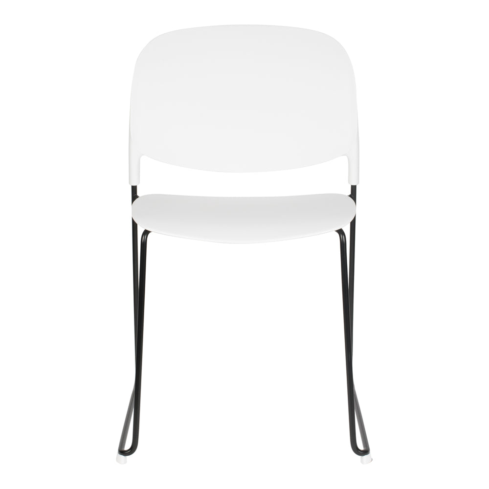 Product photograph of Olivia S Nordic Living Collection - Set Of 4 Sven Stackable Dining Chairs In White from Olivia's.