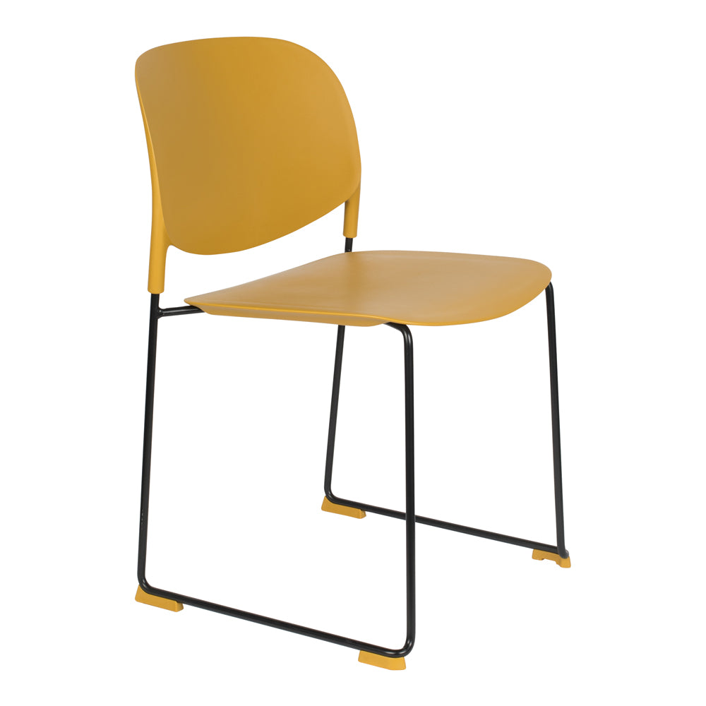 Product photograph of Olivia S Nordic Living Collection - Set Of 4 Sven Stackable Dining Chairs In Orche from Olivia's
