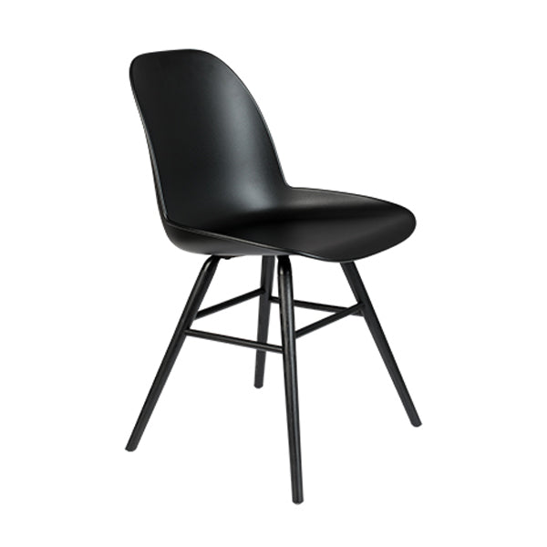 Product photograph of Zuiver Set Of 2 Albert Kuip Dining Chairs Black from Olivia's