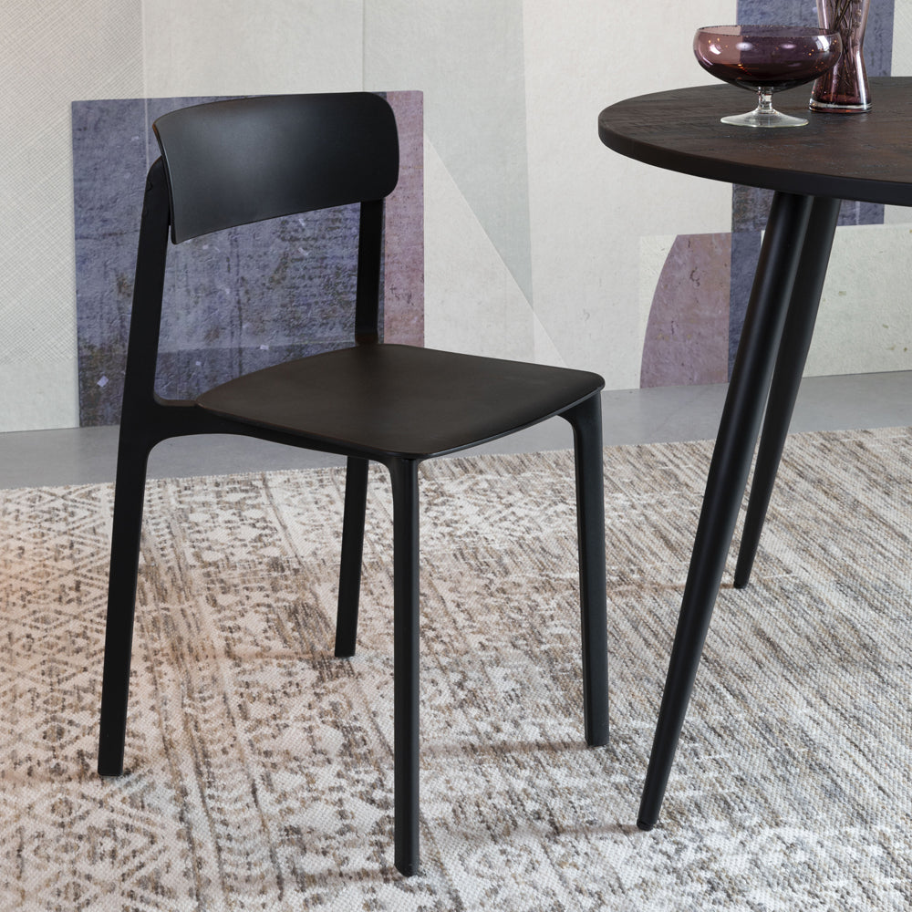 Olivias Nordic Living Collection Chi Dining Chair In Black