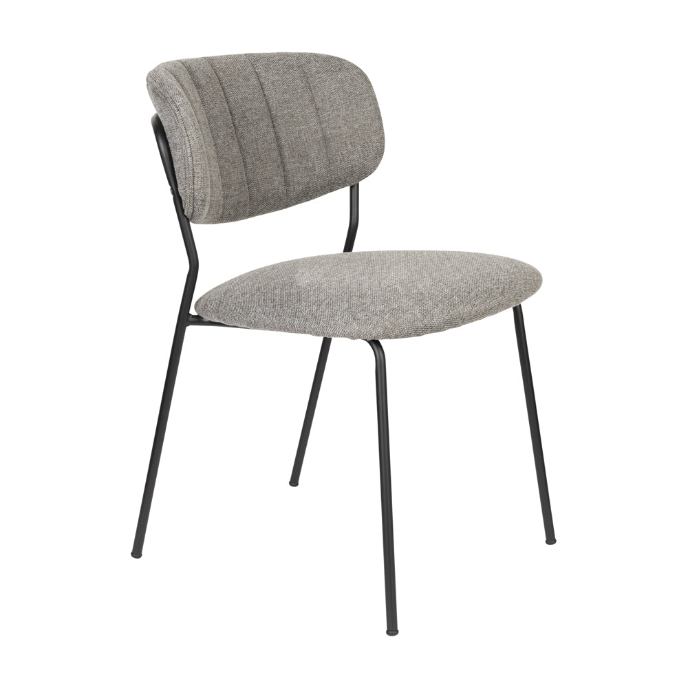 Product photograph of Olivia S Nordic Living Collection Set Of 2 Holen Chairs In Black Grey from Olivia's
