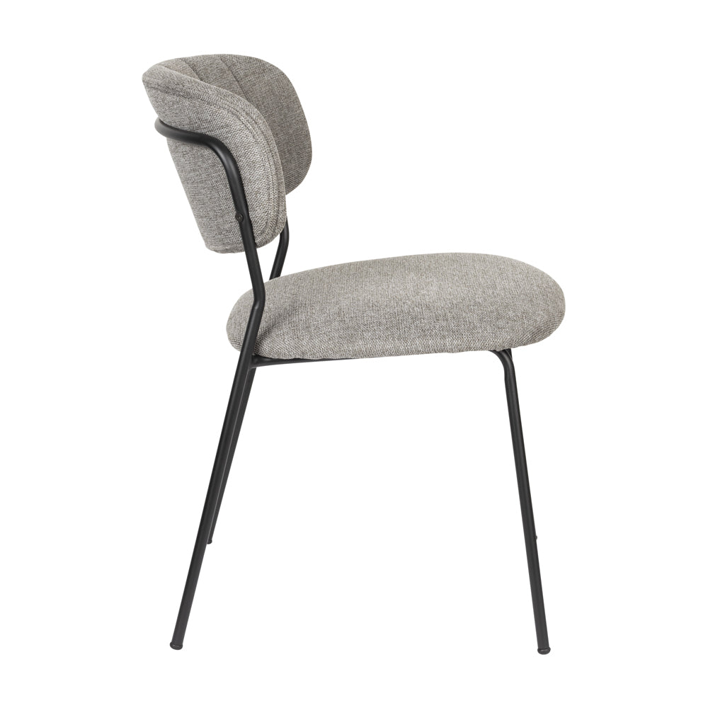 Product photograph of Holen Set Of 2 Chairs - Black Grey from Olivia's.