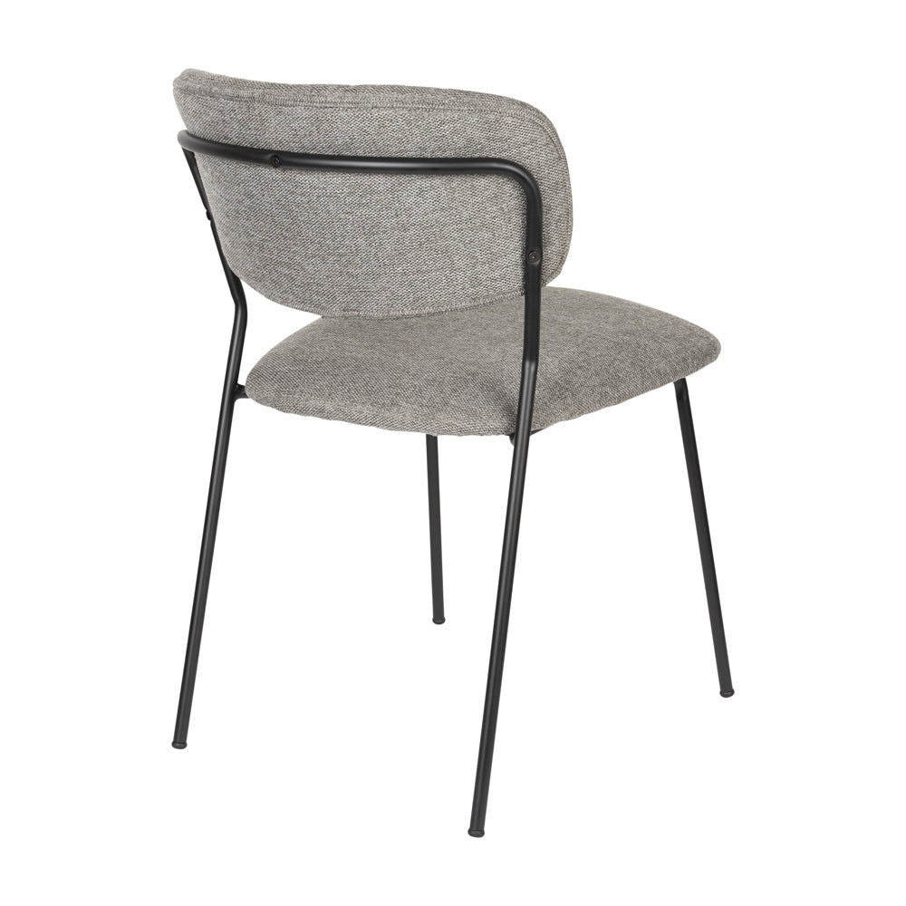 Product photograph of Olivia S Nordic Living Collection Set Of 2 Holen Chairs In Black Grey from Olivia's.