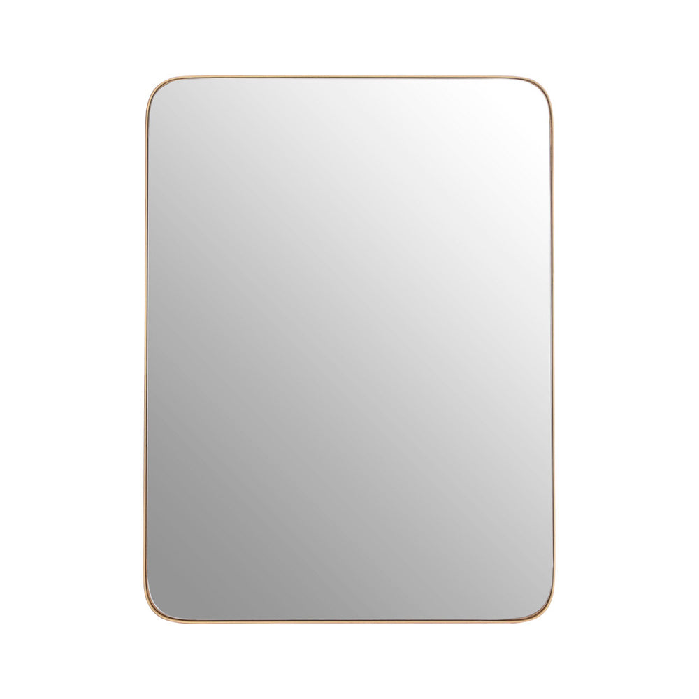 Product photograph of Olivia S Soft Industrial Collection - Large Wall Mirror In Gold from Olivia's