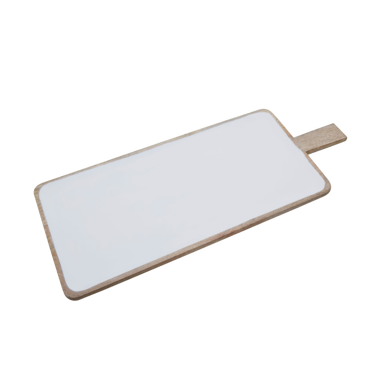 Product photograph of Olivia S Kira Wide Paddle Serving Board In Natural White from Olivia's