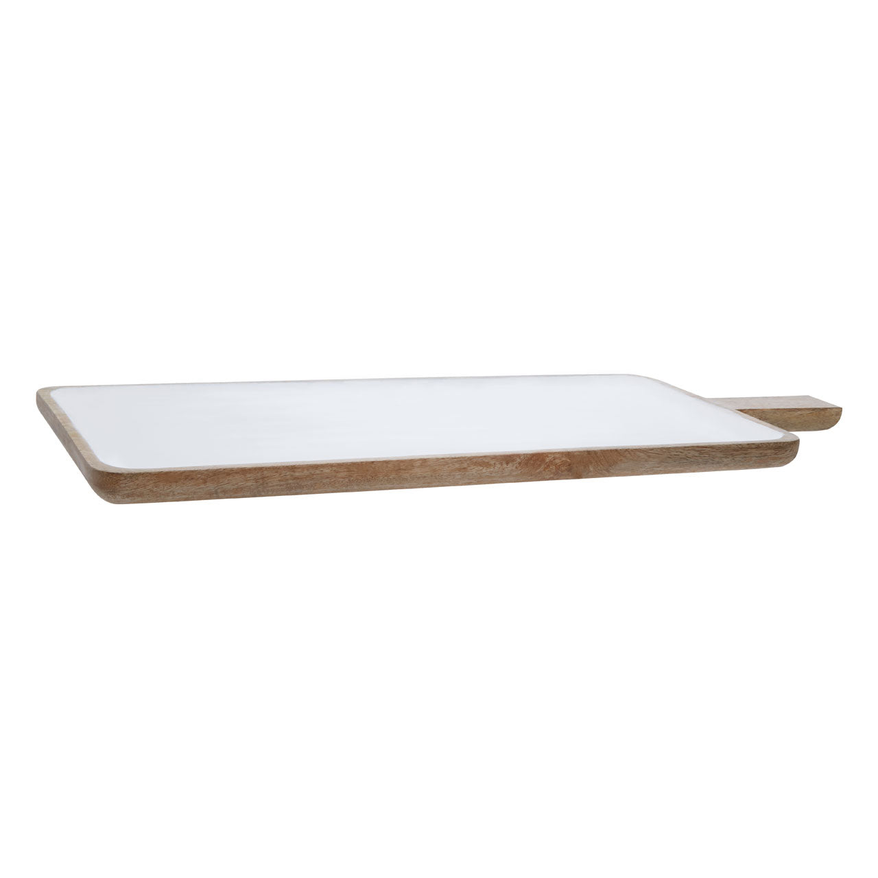 Product photograph of Olivia S Kira Wide Paddle Serving Board In Natural White from Olivia's.