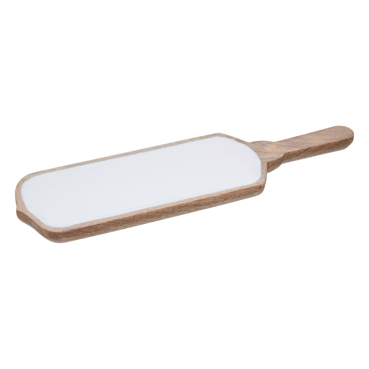 Product photograph of Olivia S Kira Slim Paddle Serving Board In Natural White from Olivia's