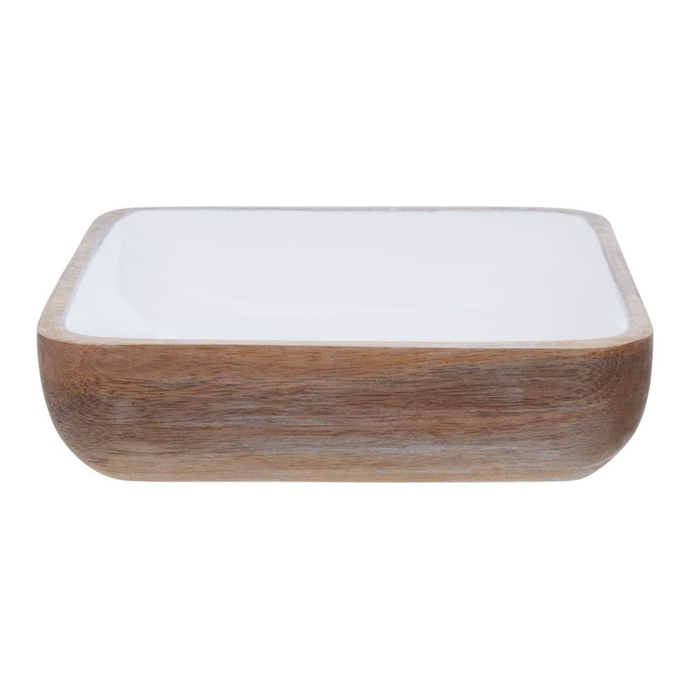 Product photograph of Olivia S Kira Small Serving Bowl In In Natural White Enamel from Olivia's.
