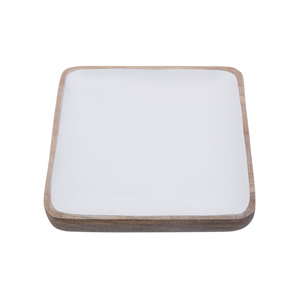 Product photograph of Olivia S Kira Large Serving Bowl In Natural White Enamel from Olivia's.