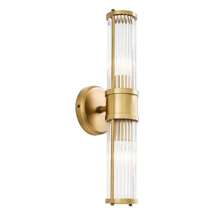 Eichholtz Claridges Double Wall Lamp In Antique Brass