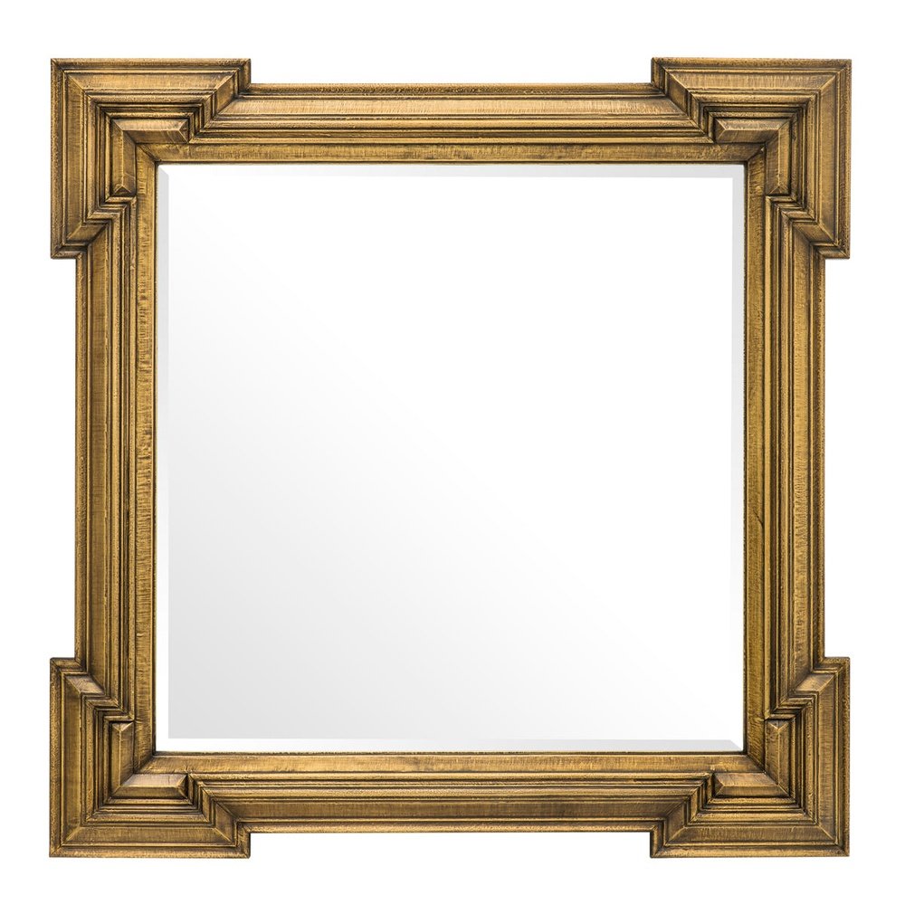 Product photograph of Eichholtz Livorno Mirror Antique Brass Finish from Olivia's