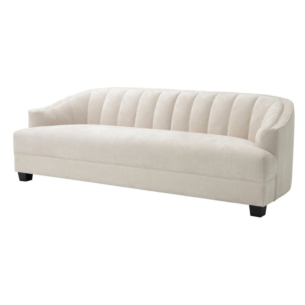 Eichholtz Polaris 3 Seater Sofa Ecru Velvet