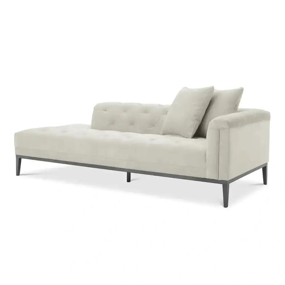 Product photograph of Eichholtz Cesare Right Lounge Sofa Cesare In Pebble Grey from Olivia's