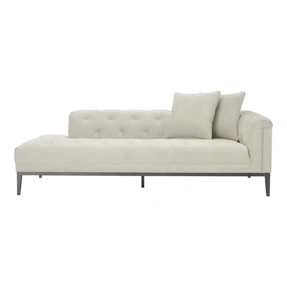 Product photograph of Eichholtz Cesare Right Lounge Sofa Cesare In Pebble Grey from Olivia's.