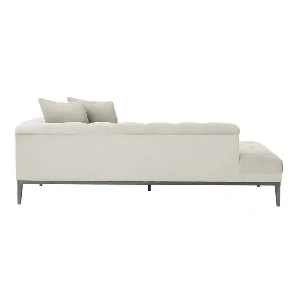 Product photograph of Eichholtz Cesare Right Lounge Sofa Cesare In Pebble Grey from Olivia's.