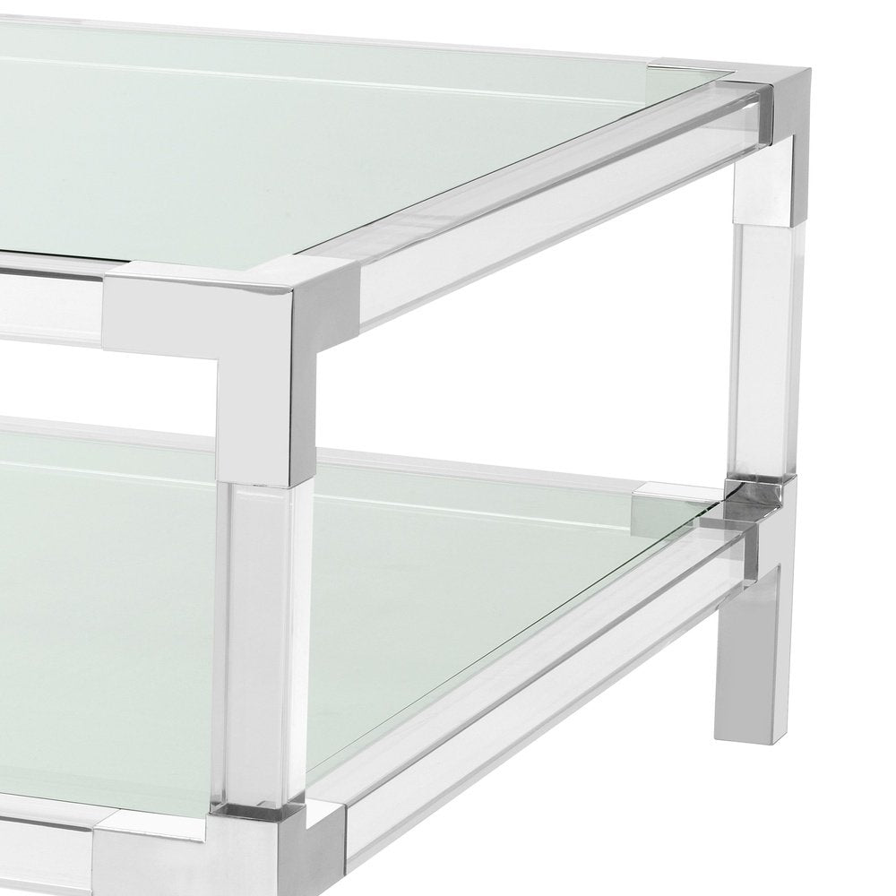 Product photograph of Eichholtz Royalton Coffee Table In Chrome from Olivia's.