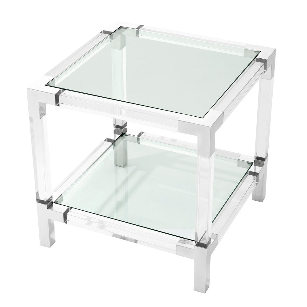 Product photograph of Eichholtz Royalton Side Table Polished Stainless Steel from Olivia's.