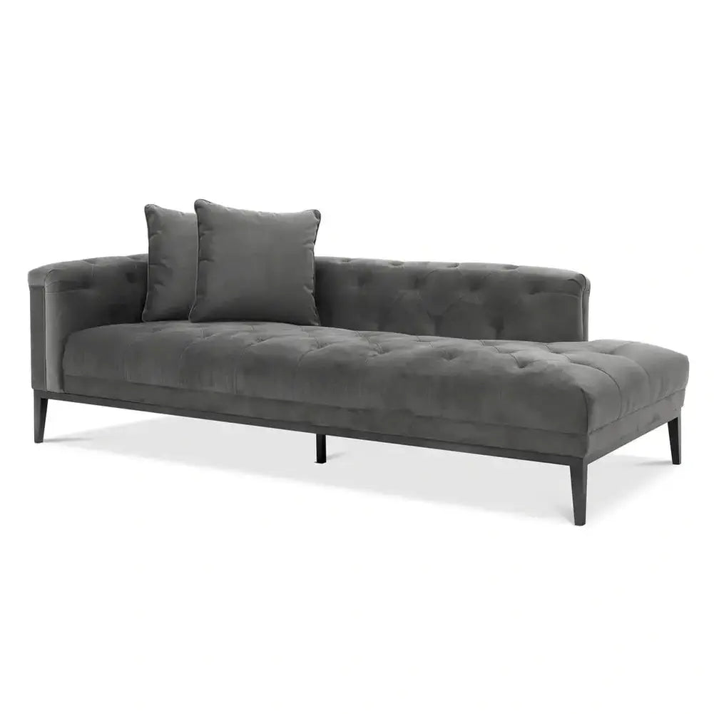 Eichholtz Cesare Left Lounge Sofa Cesare In Granite Grey