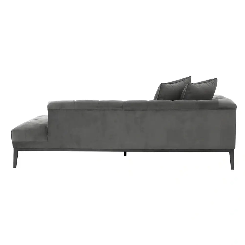 Eichholtz Cesare Left Lounge Sofa Cesare in Granite Grey