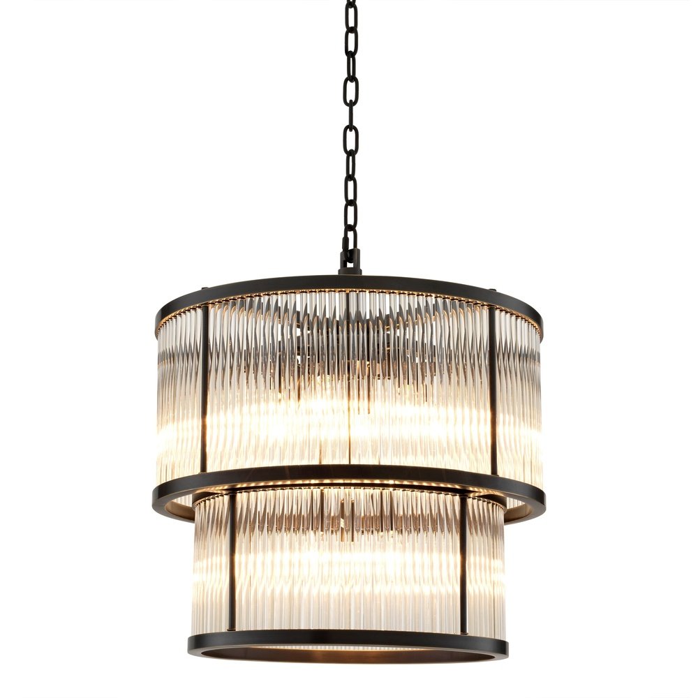 Product photograph of Eichholtz Pasadena Chandelier Bronze Highlight Finish from Olivia's