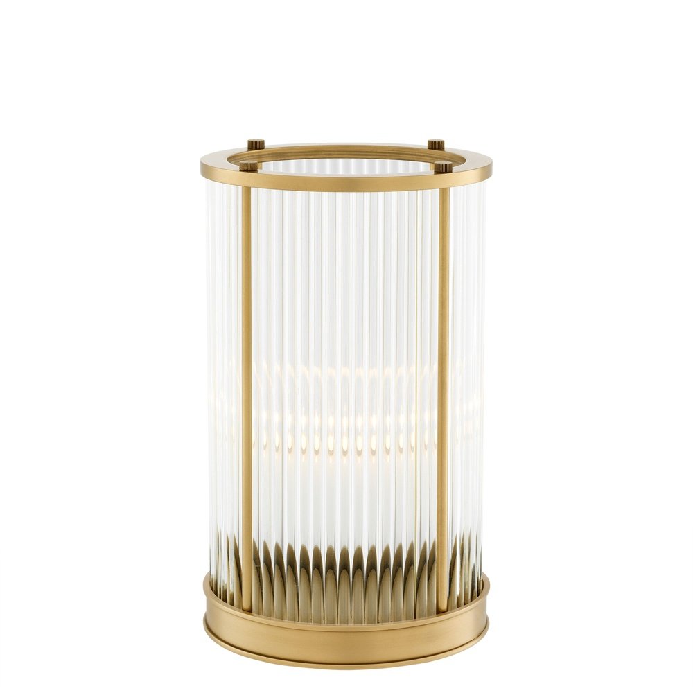 Product photograph of Eichholtz Mayson Small Hurricane Antique Brass Finish from Olivia's