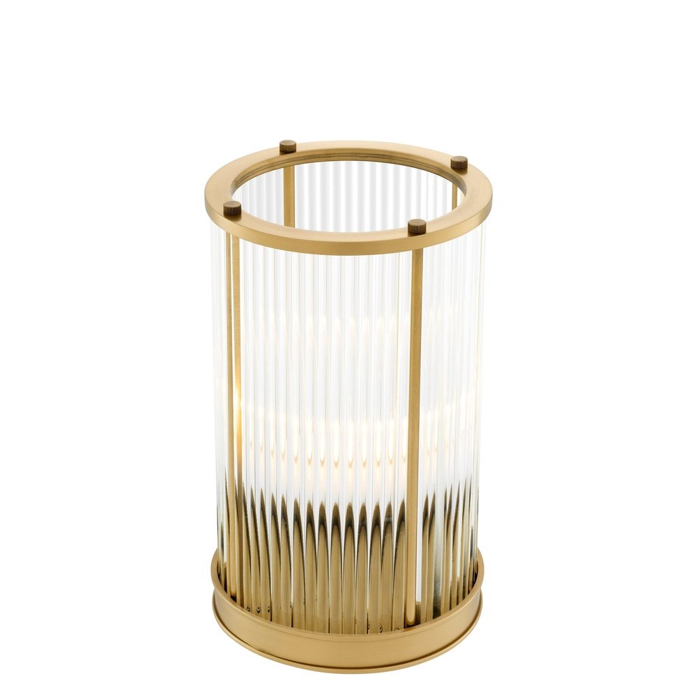 Product photograph of Eichholtz Mayson Small Hurricane Antique Brass Finish from Olivia's.