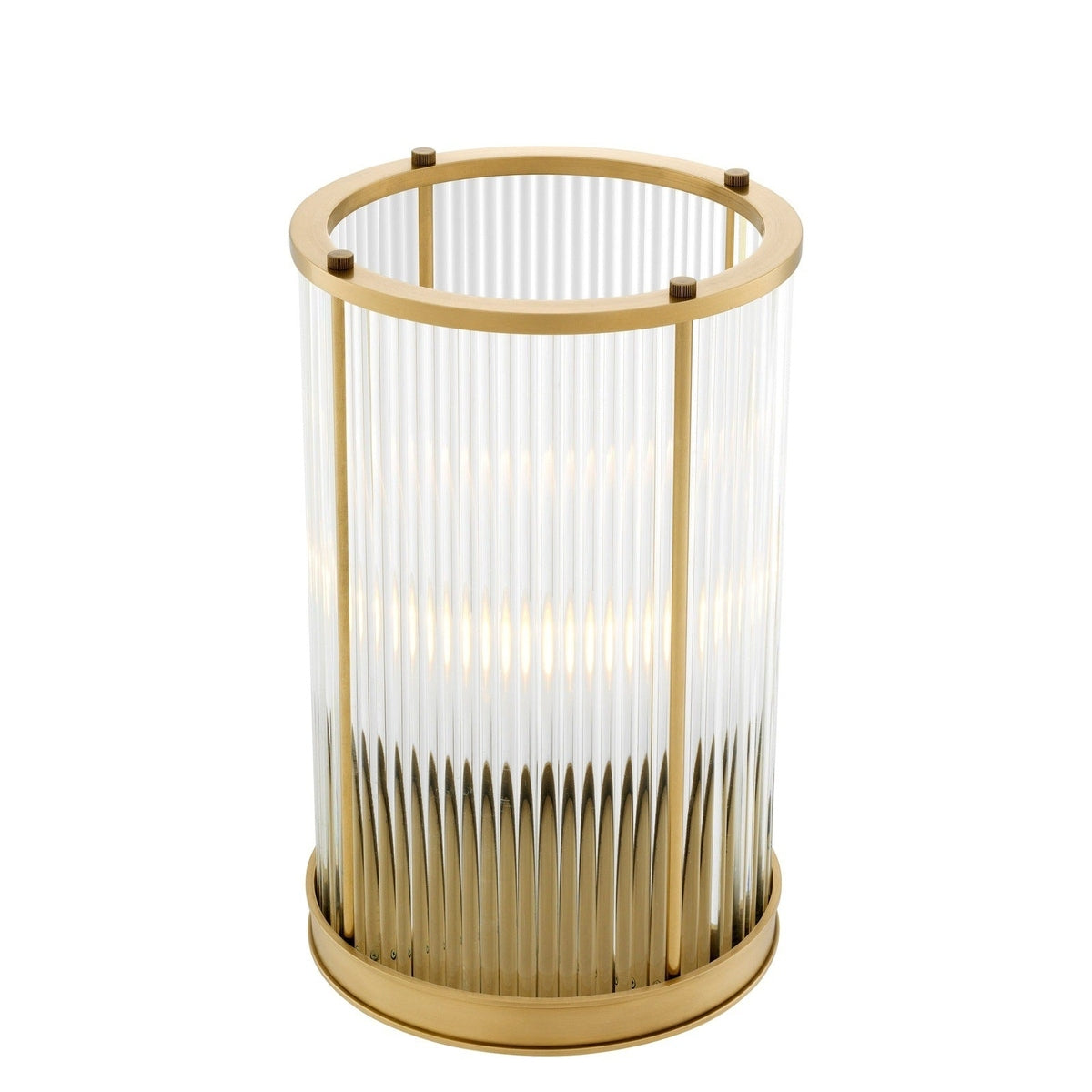 Product photograph of Eichholtz Mayson Medium Hurricane Antique Brass Finish from Olivia's.