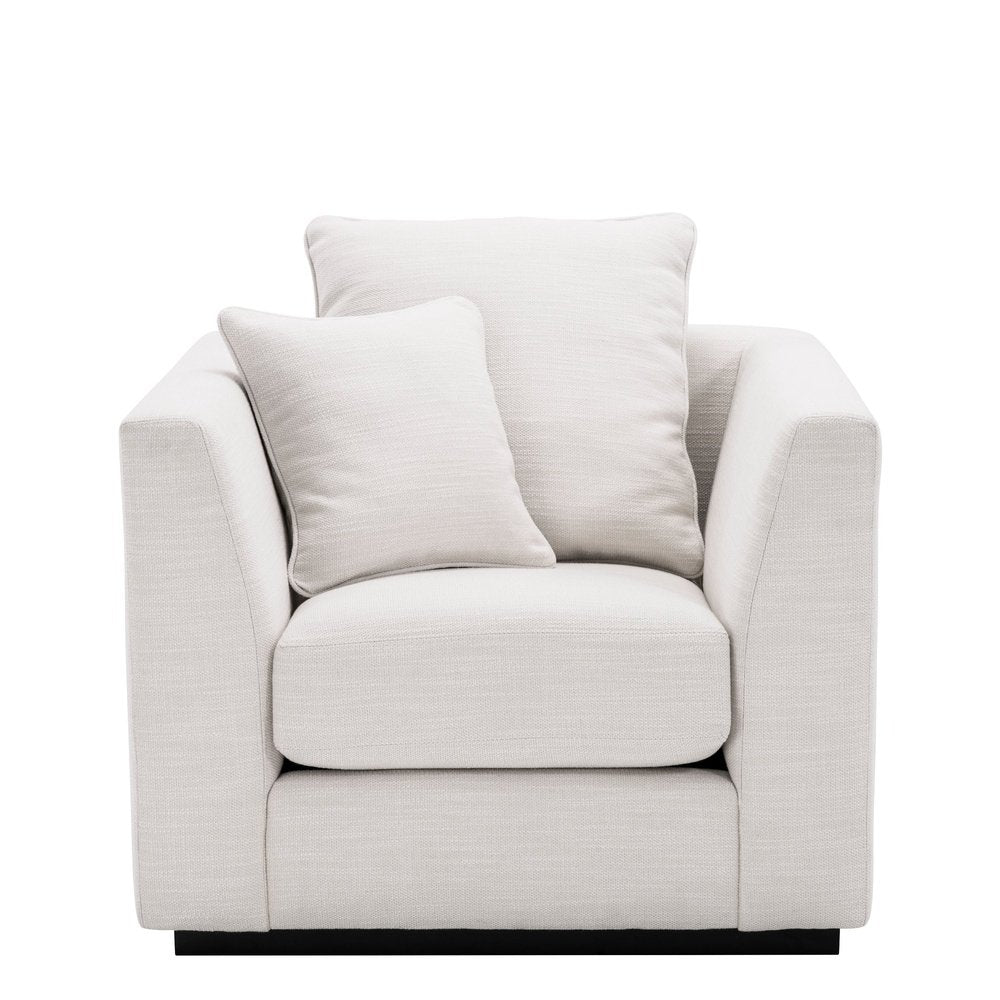 Product photograph of Eichholtz Taylor Armchair In Avalon White from Olivia's.