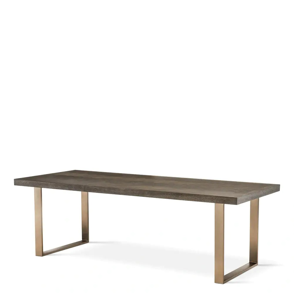 Eichholtz Melchior Dining Table In Brown Oak Veneer Large