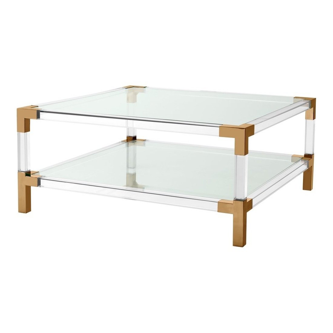 Product photograph of Eichholtz Royalton Coffee Table In Brushed Brass Finish from Olivia's