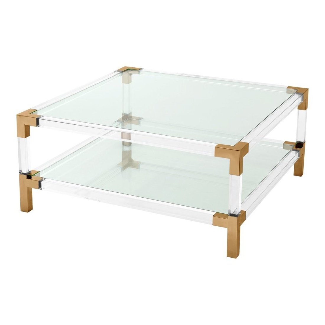 Product photograph of Eichholtz Royalton Coffee Table In Brushed Brass Finish from Olivia's.