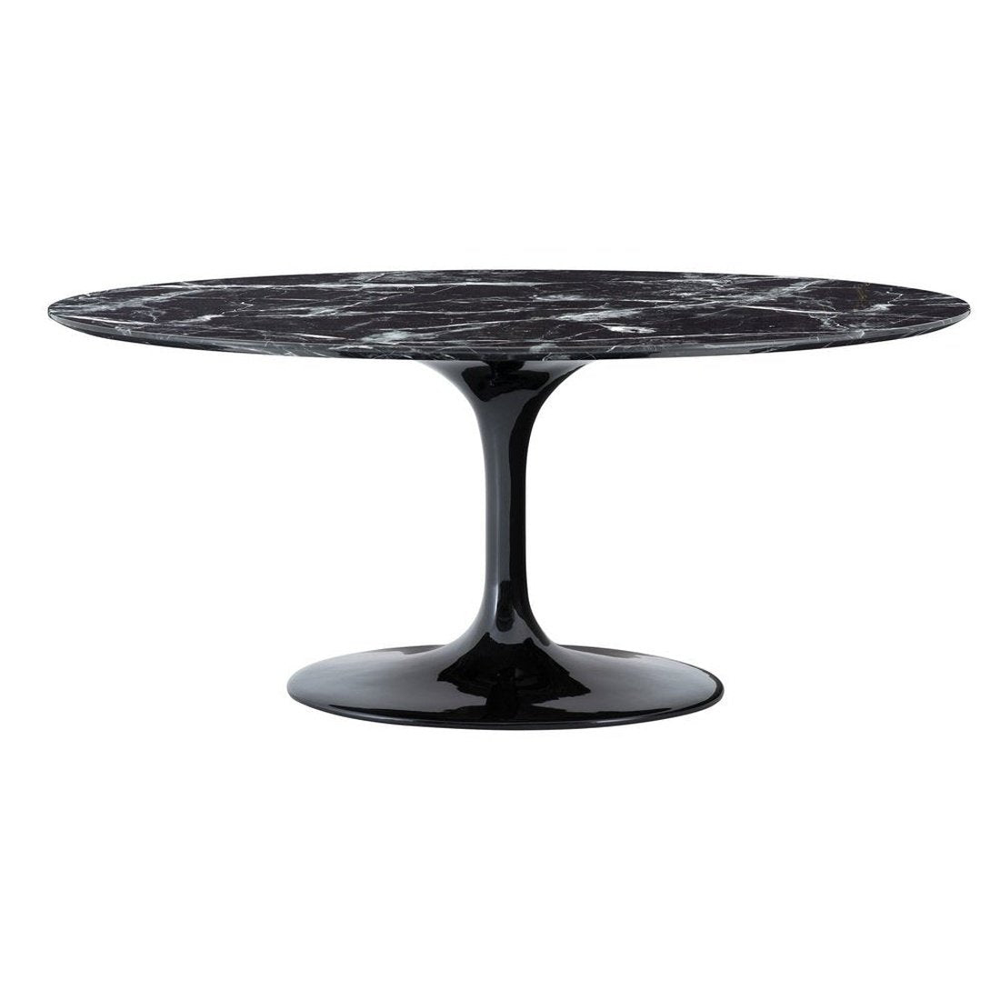 Product photograph of Eichholtz Solo Dining Table Black Faux Marble from Olivia's