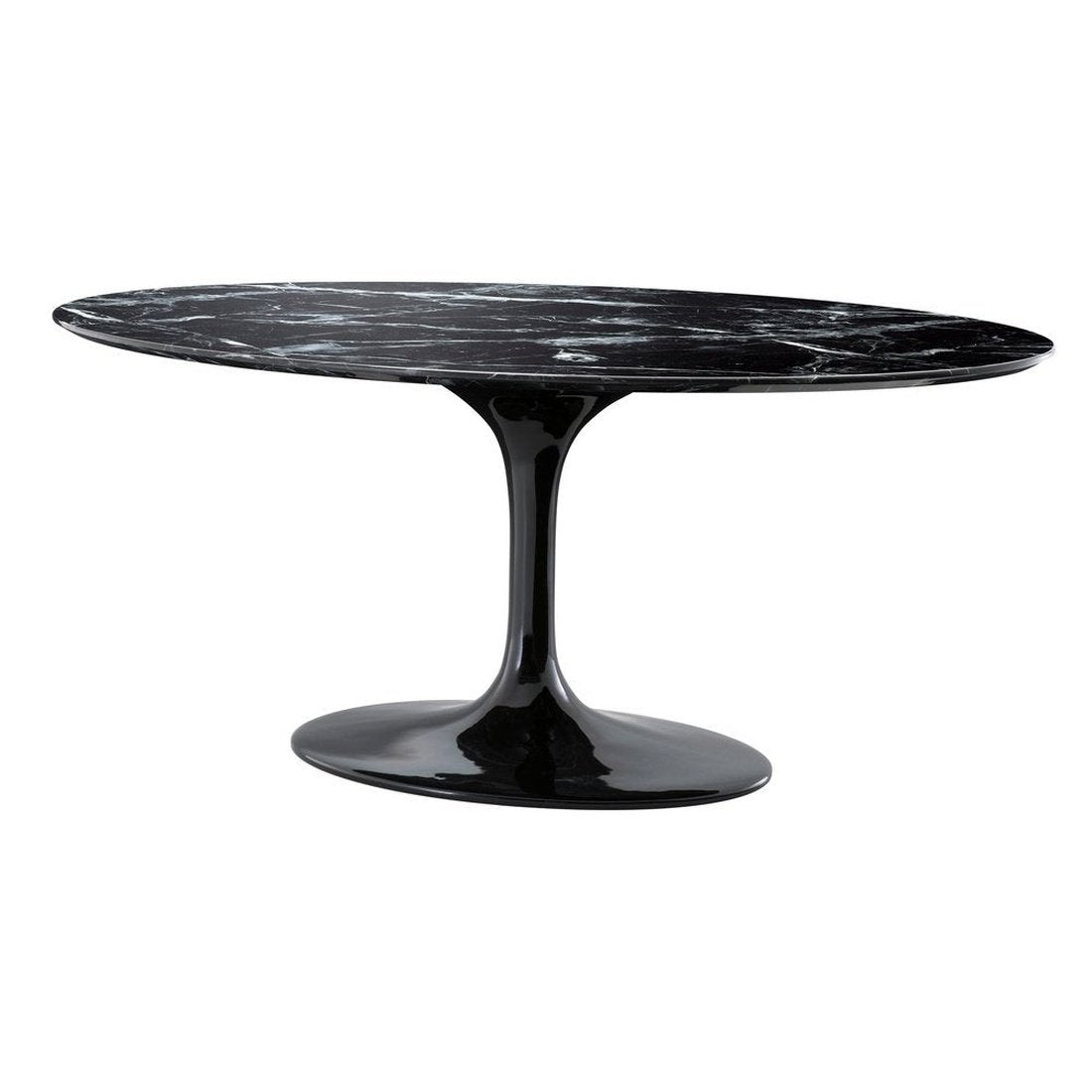 Product photograph of Eichholtz Solo Dining Table Black Faux Marble from Olivia's.