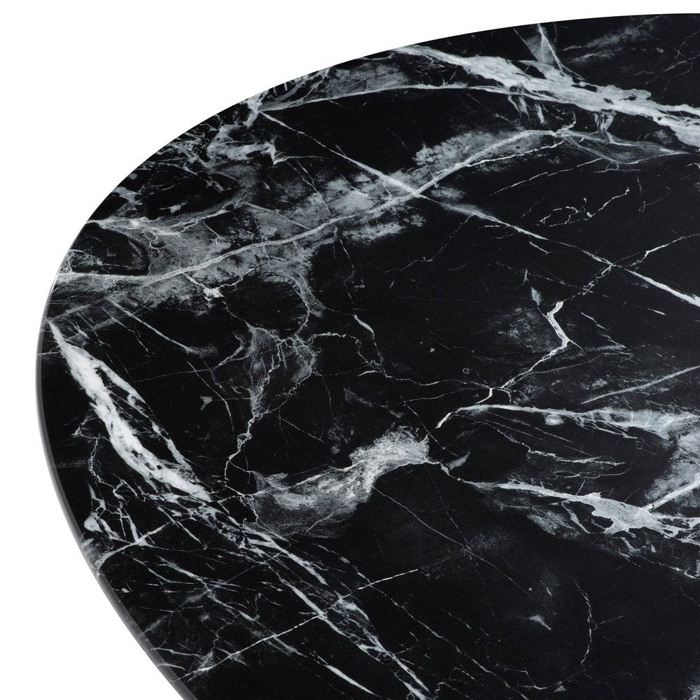 Product photograph of Eichholtz Solo Dining Table Black Faux Marble from Olivia's.