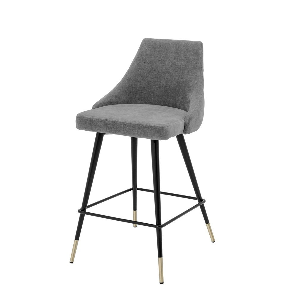 Product photograph of Eichholtz Cedro Counter Stool Carck Grey Outlet from Olivia's
