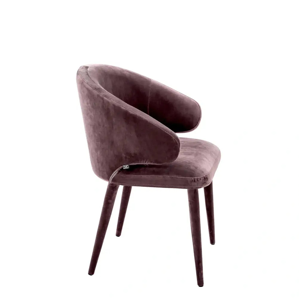 Eichholtz Cardinale Dining Chair in Velvet Roche Taupe