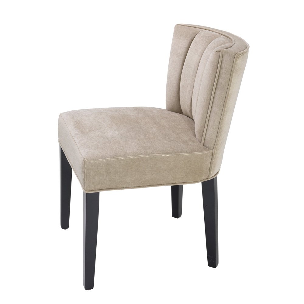 Product photograph of Eichholtz Windhaven Dining Chair Greige Velvet from Olivia's.