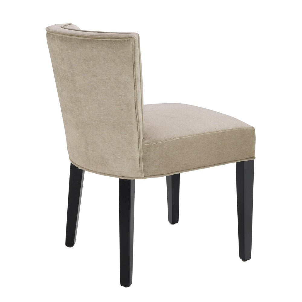 Product photograph of Eichholtz Windhaven Dining Chair Greige Velvet from Olivia's.