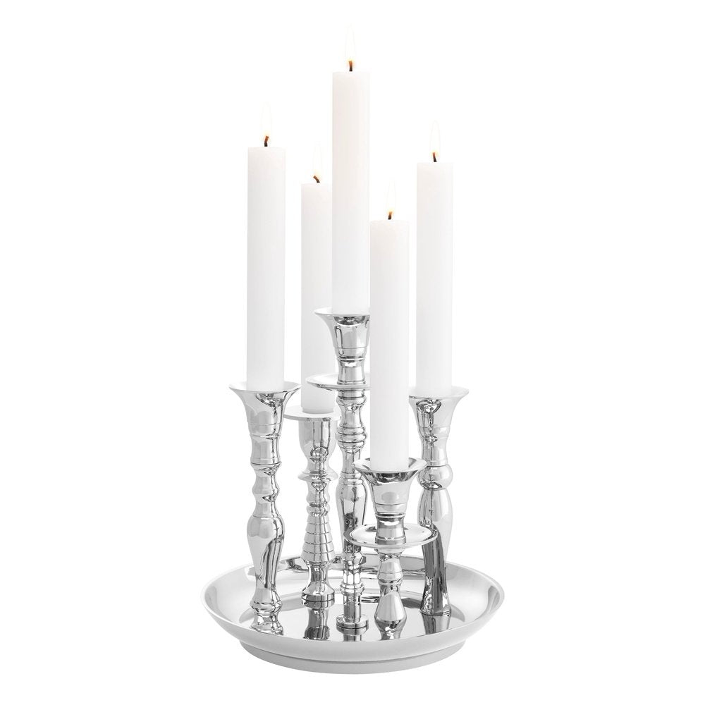 Eichholtz Rosella Candle Holder Nickel Finish