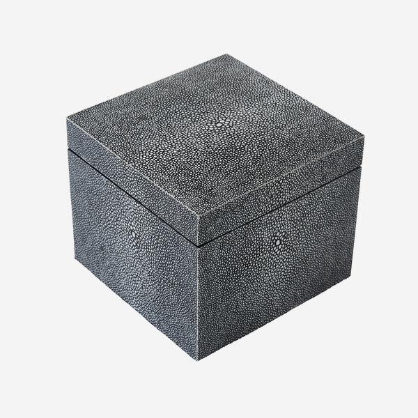 Product photograph of Andrew Martin Liza Box Grey from Olivia's.