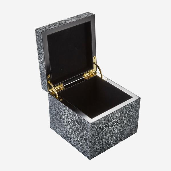 Product photograph of Andrew Martin Liza Box Grey from Olivia's