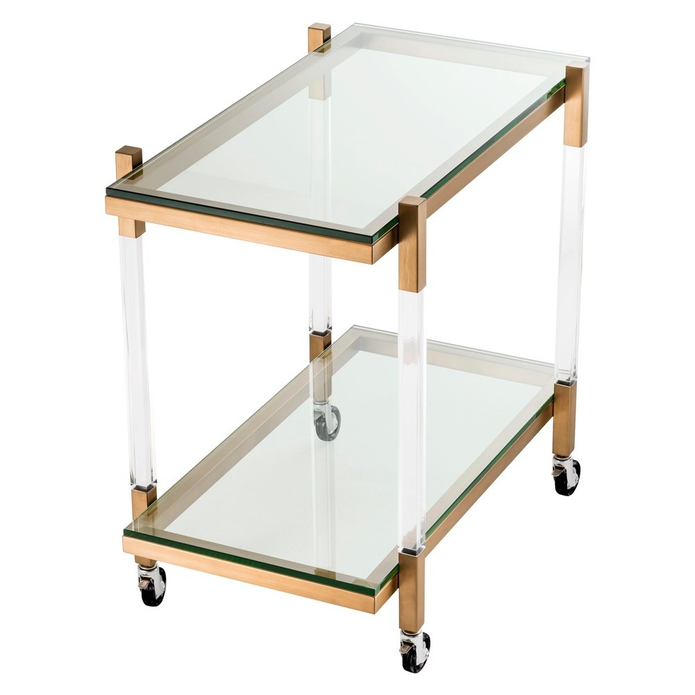 Eichholtz Royalton Trolley Brushed Brass Finish