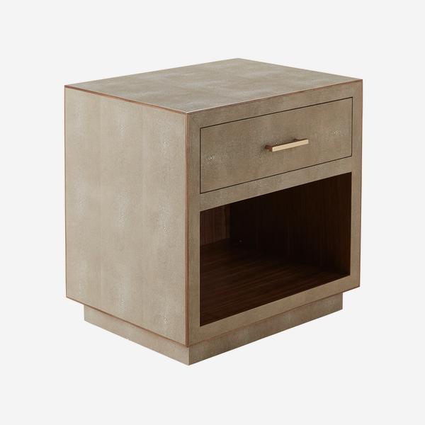 Product photograph of Andrew Martin Fitz Bedside Table In Cream from Olivia's